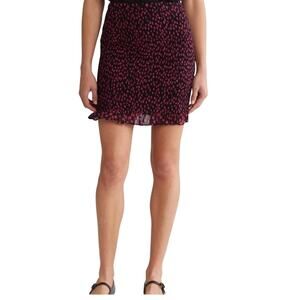 The Kooples Anthropology Ditsy Flower Pull-on Mini Skirt Size XS